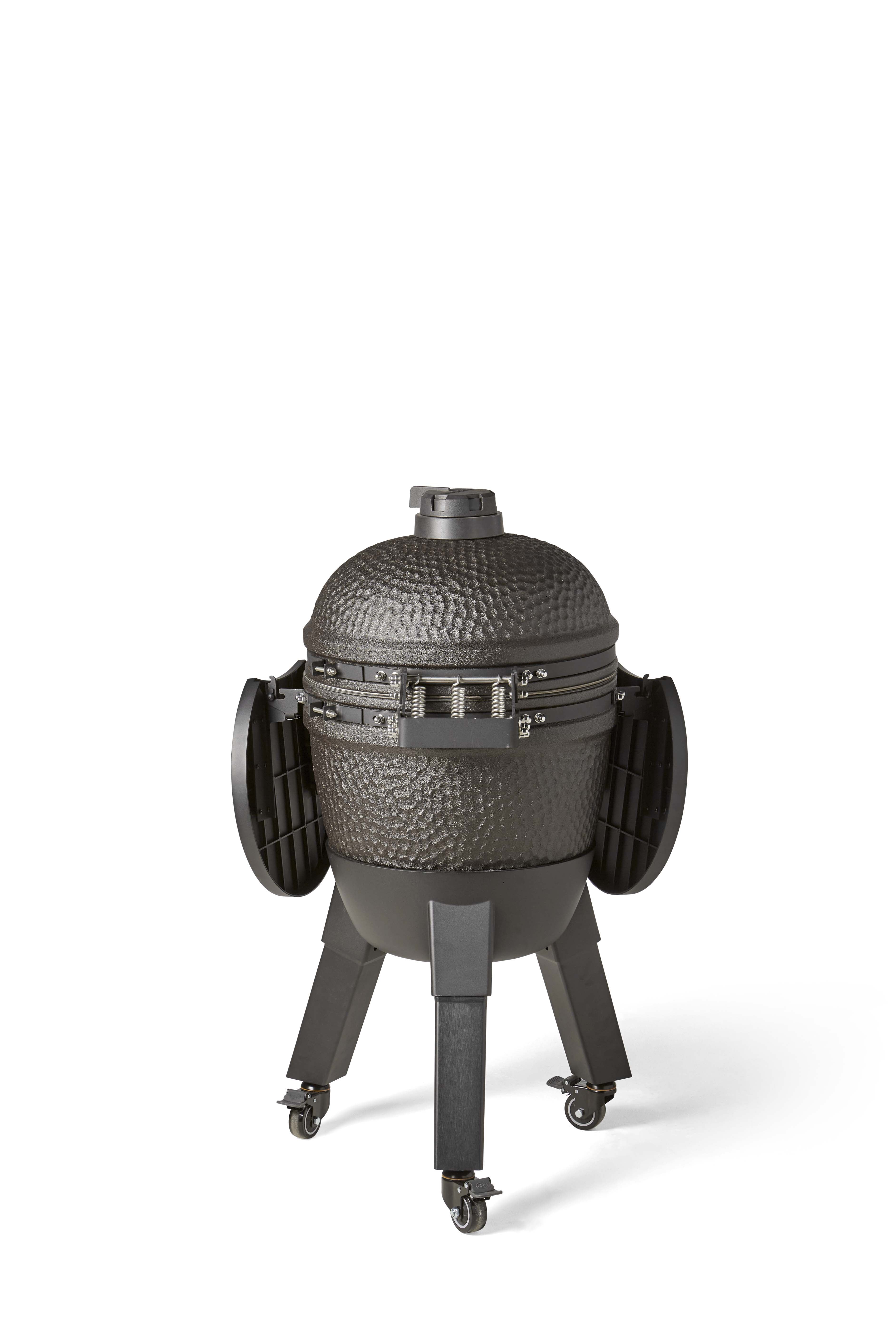 Kamado Moddern Complete Black, incl zijtafels, aluminium poten én wieltjes