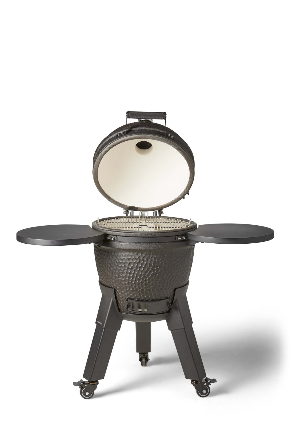 Kamado Moddern Complete Black, incl zijtafels, aluminium poten én wieltjes