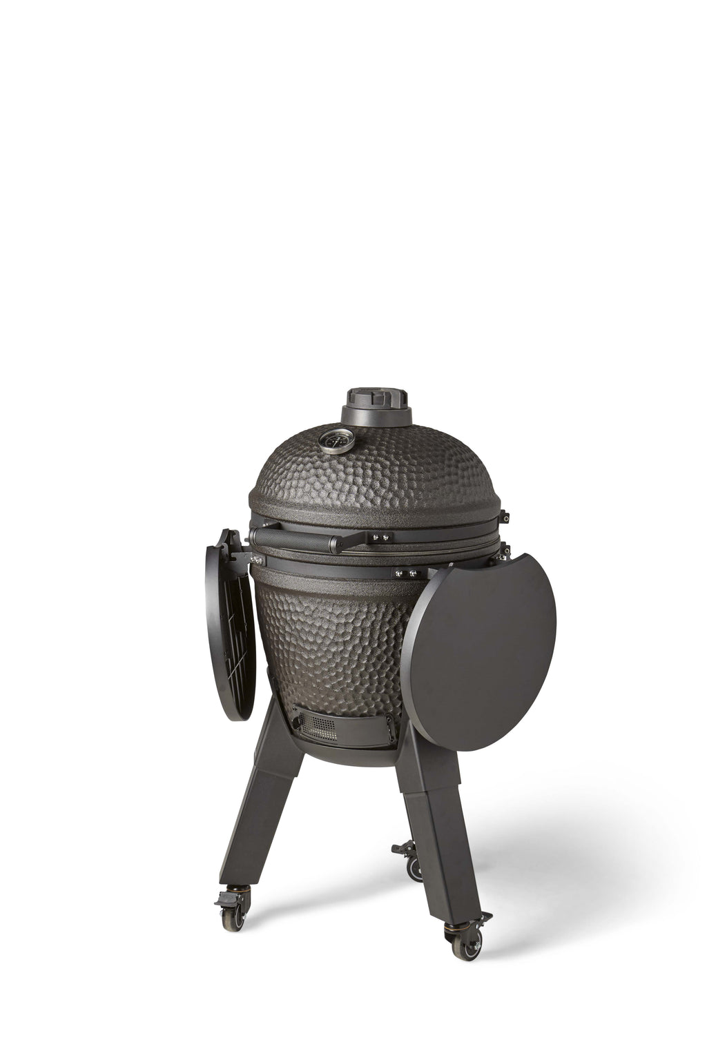 Kamado Moddern Complete Black, incl zijtafels, aluminium poten én wieltjes