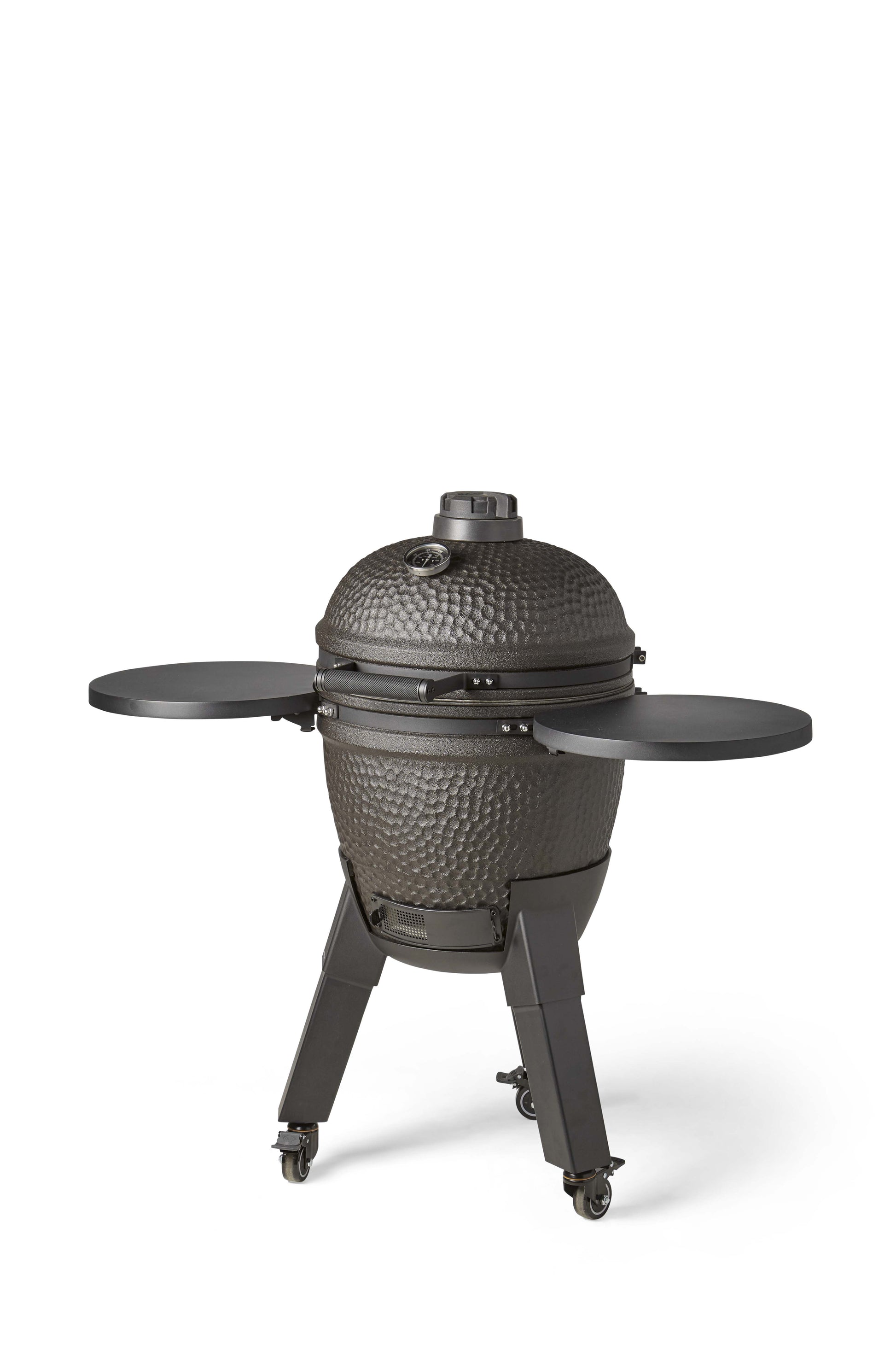 Kamado Moddern Complete Black, incl zijtafels, aluminium poten én wieltjes