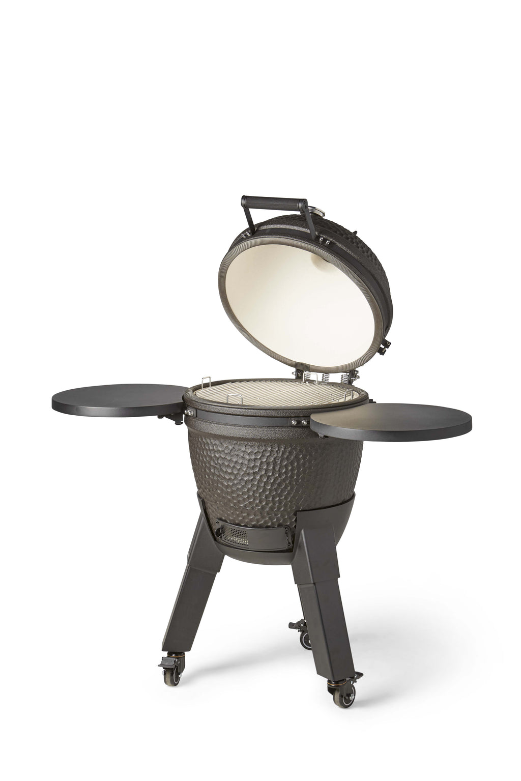 Kamado Moddern Complete Black, incl zijtafels, aluminium poten én wieltjes