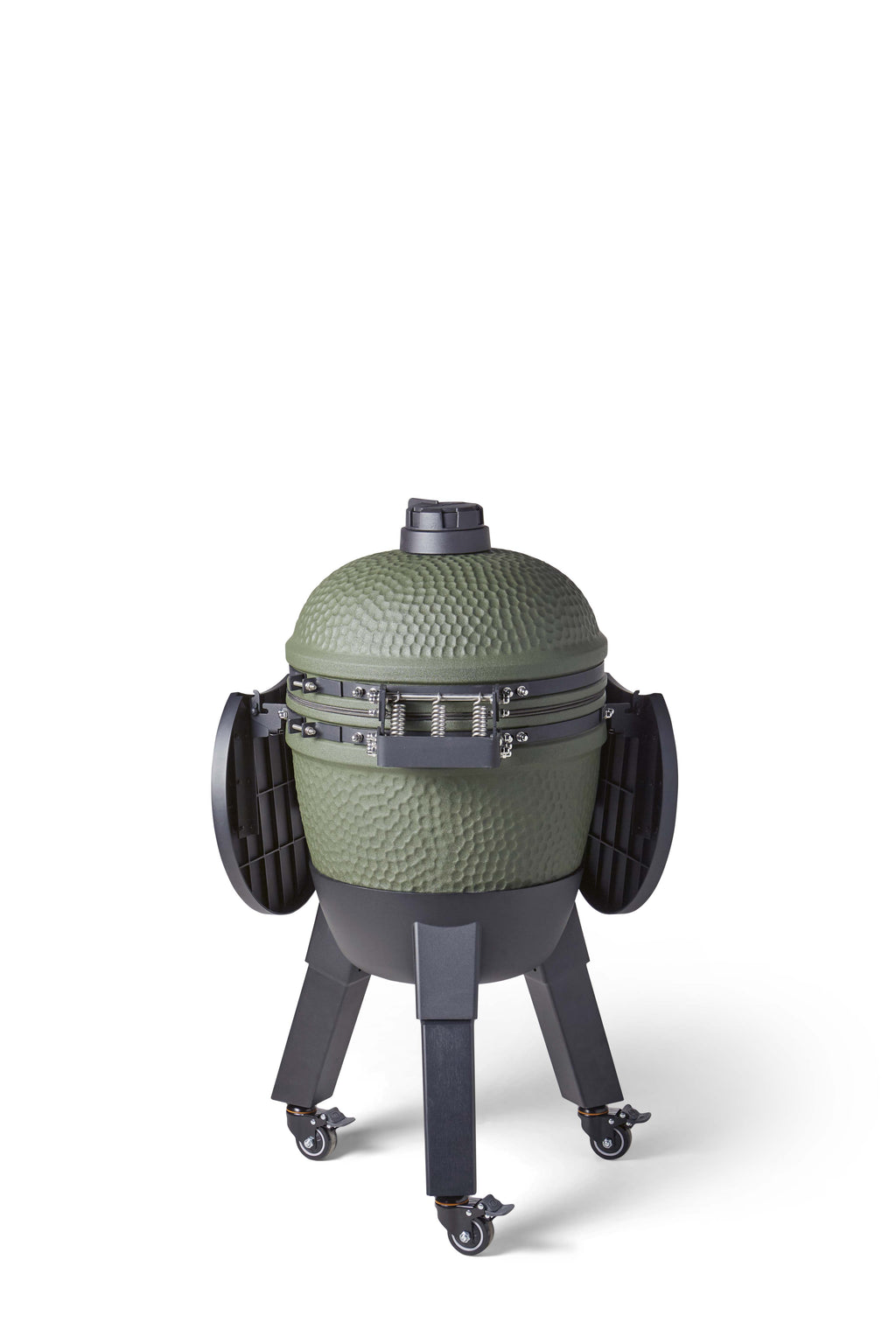 Kamado Moddern Complete Green, incl zijtafels, aluminium poten én wieltjes