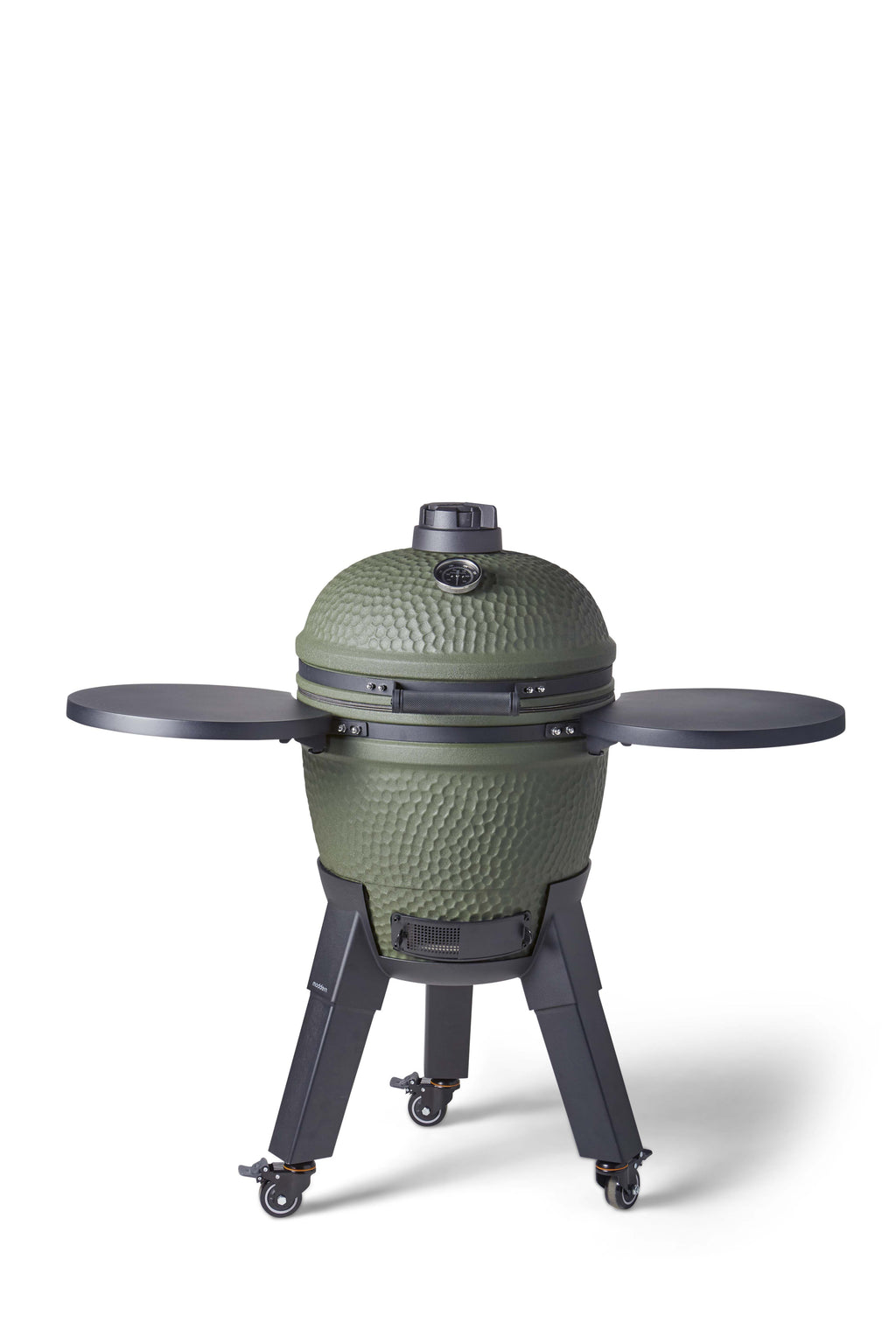 Kamado Moddern Complete Green, incl zijtafels, aluminium poten én wieltjes