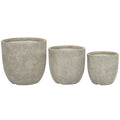 Potset van 3 – Magnesia & Glasvezel – 44,5 x 44,5 x 43 cm