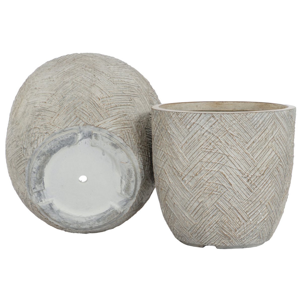 Potset van 3 – Magnesia & Glasvezel – 44,5 x 44,5 x 43 cm