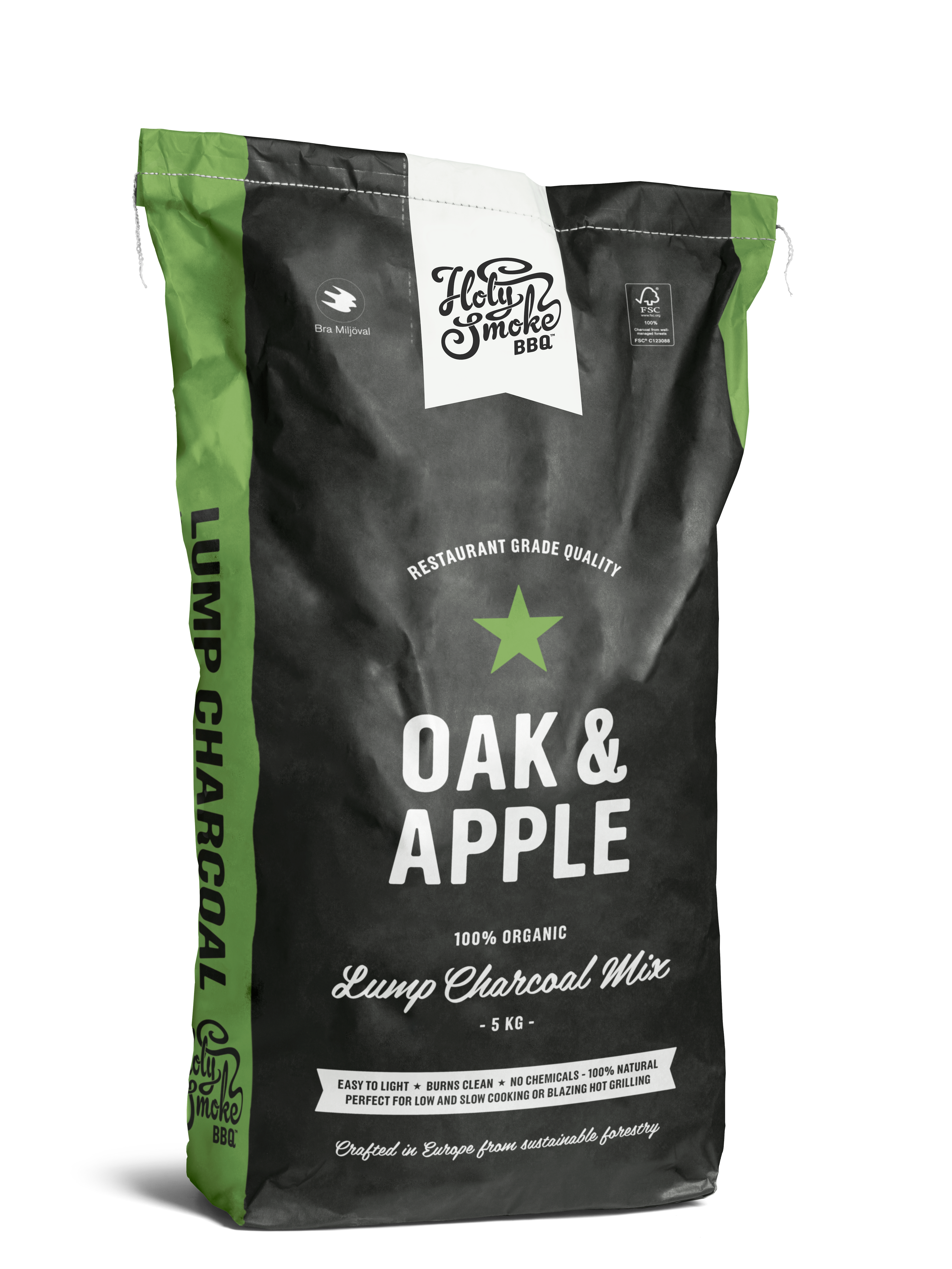 Houtskool Holy Smoke Mix eik appel 5kg